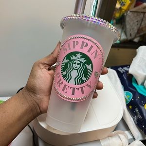 Bling Sipping Pretty cold cup